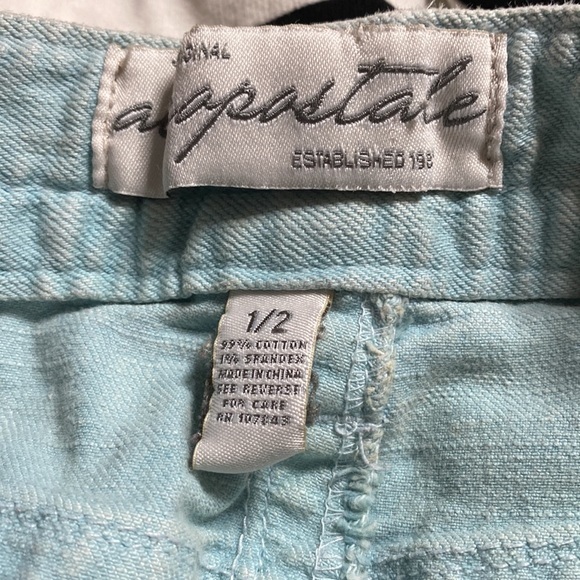 Aeropostale light blue denim‎ mini skirt with pockets - Picture 3 of 5